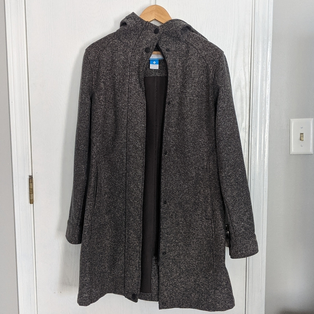 Columbia herringbone hooded jacket